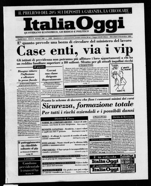 Italia oggi : quotidiano di economia finanza e politica